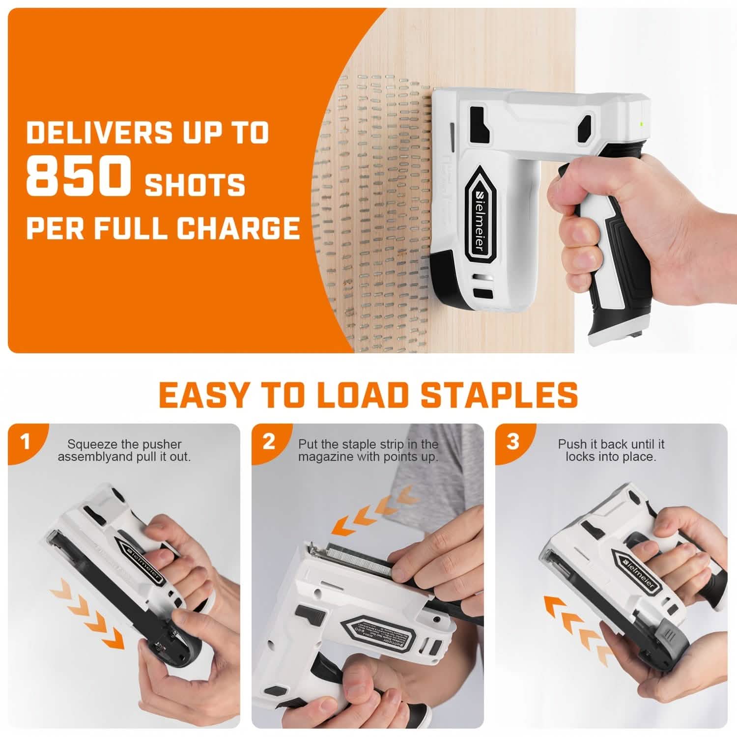 Bielmeier 20V Cordless 2-in-1 Stapler & Brad Nailer