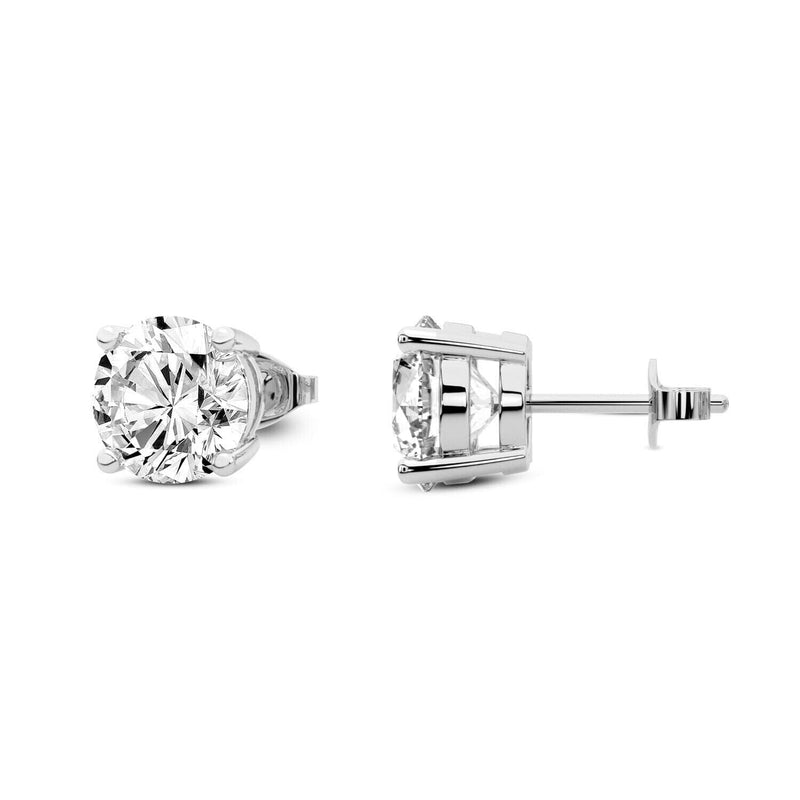 0.25 Ct T.W. Natural Diamond Studs in 14k White or Yellow Gold Earrings - DailySale