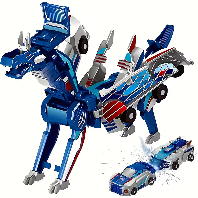 Car & Transforming Dinosaur Toy – Crash-Proof Manual