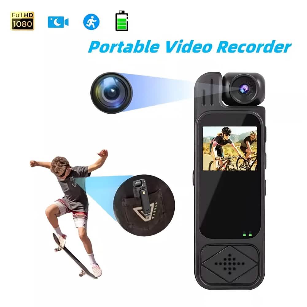 Premium Portable Body Camera – HD, SD Card Compatible