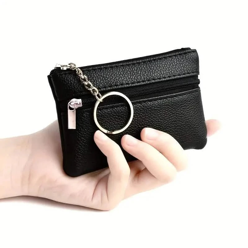 Mini Coin Wallet Purse with Keychain