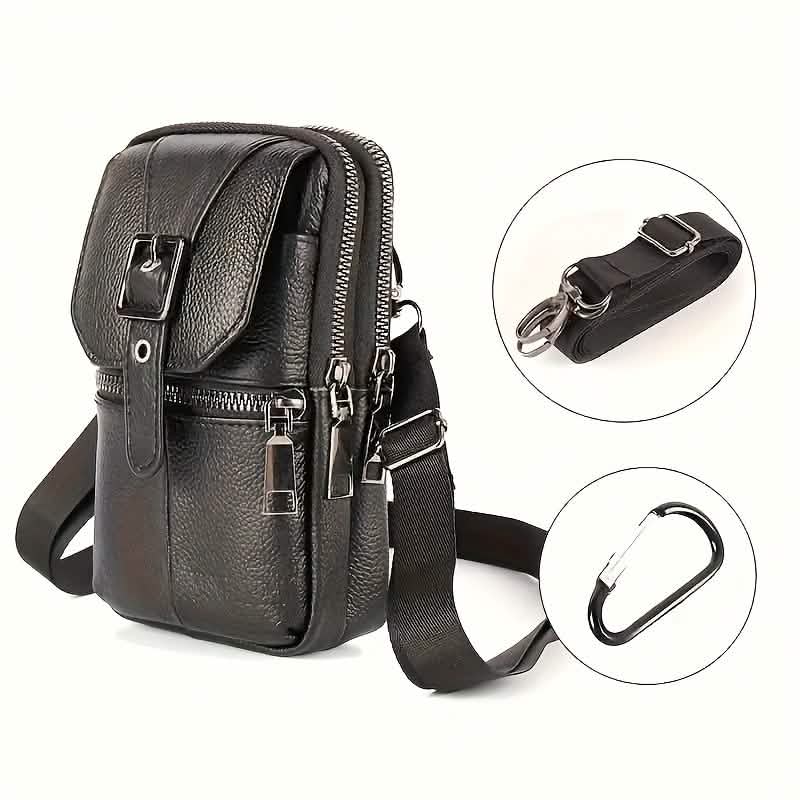 Men’s Genuine Leather Waist Bag Wallet