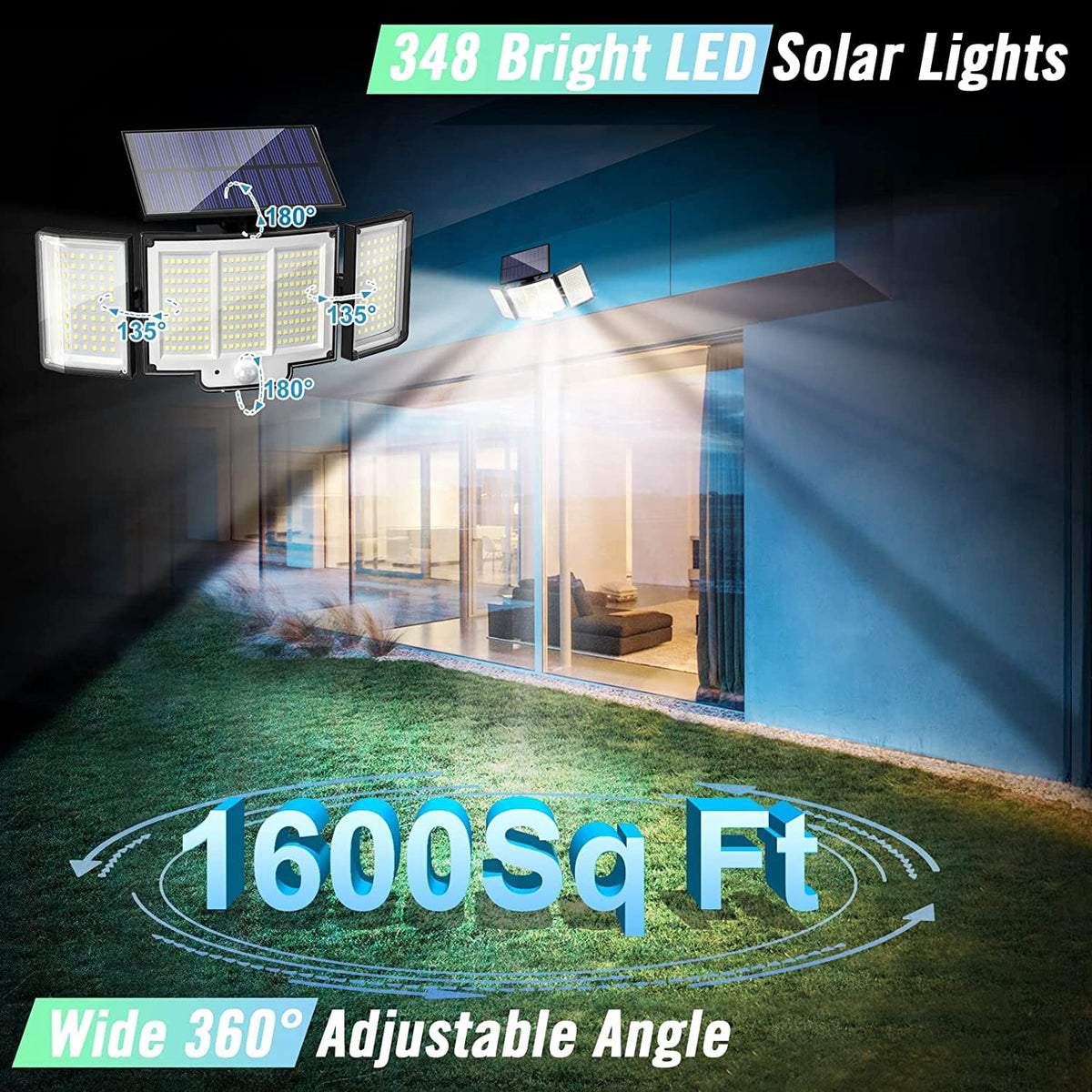 The three lighting modes selected by remote