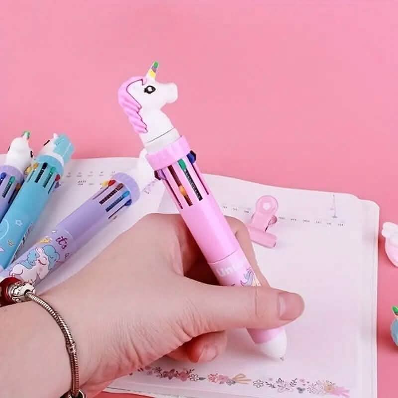 10 Color Ballpoint Pen Kawaii Stationery Cute Pen Arts & Crafts - DailySale