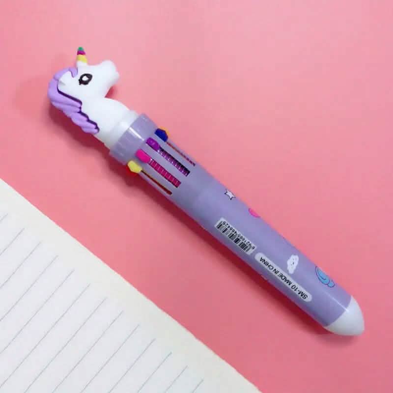 10 Color Ballpoint Pen Kawaii Stationery Cute Pen Arts & Crafts Purple - DailySale