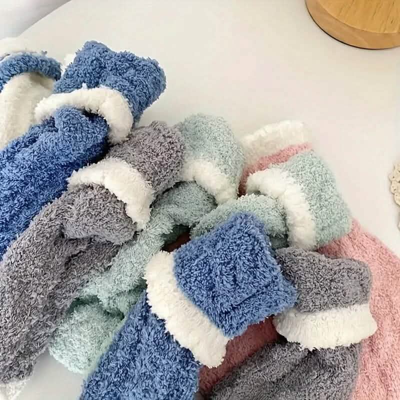 10-Pairs: Coral Fleece Crew Socks Women's Shoes & Accessories - DailySale