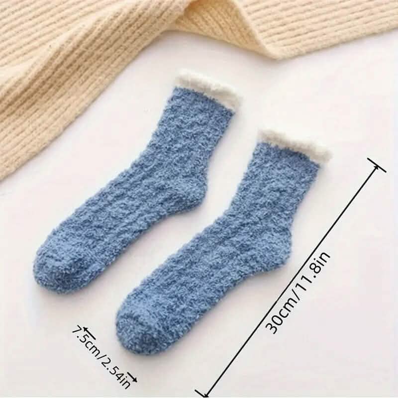 10-Pairs: Coral Fleece Crew Socks Women's Shoes & Accessories - DailySale