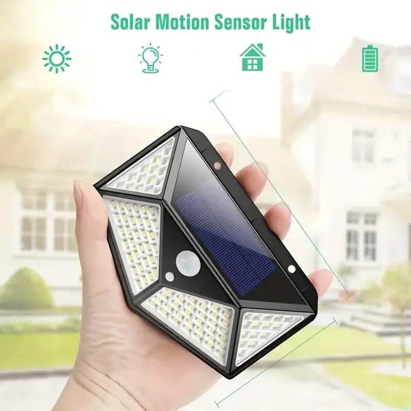 100-LED Solar Rechargeable Outdoor Light Outdoor Lighting - DailySale