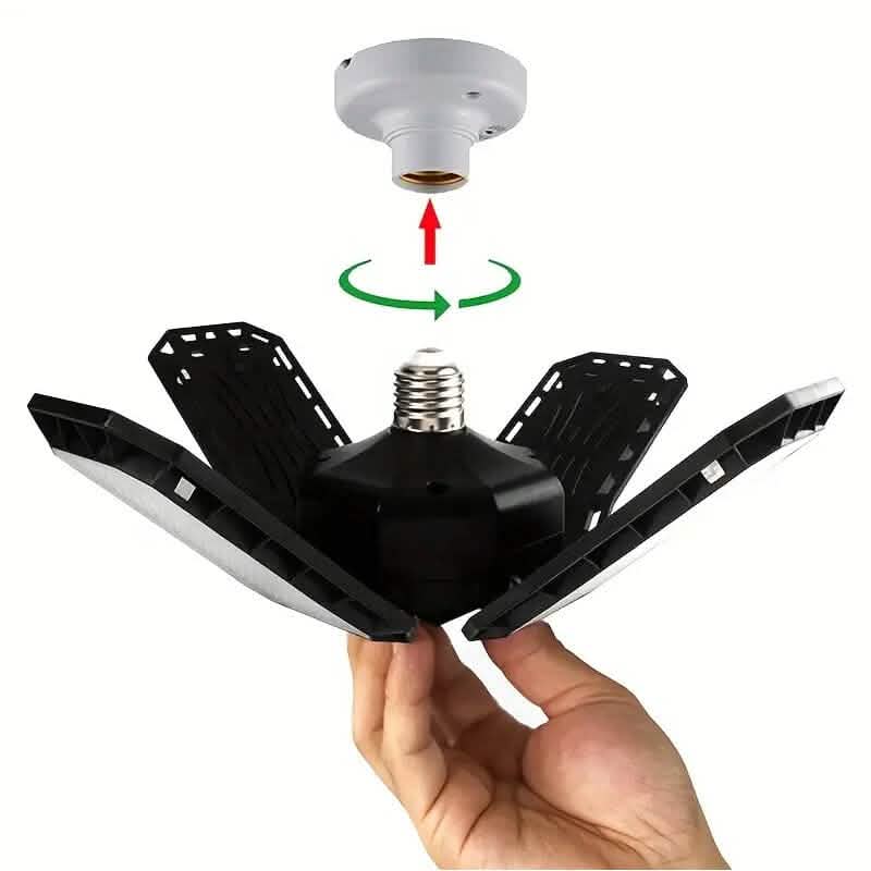 10000LM Super Bright 3 Leaf LED Garage Light Bulbs Outdoor Lighting - DailySale