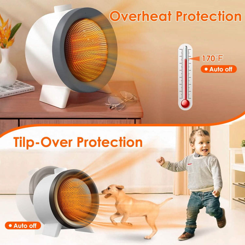 1000W Electric Space Heater Fan Household Appliances - DailySale