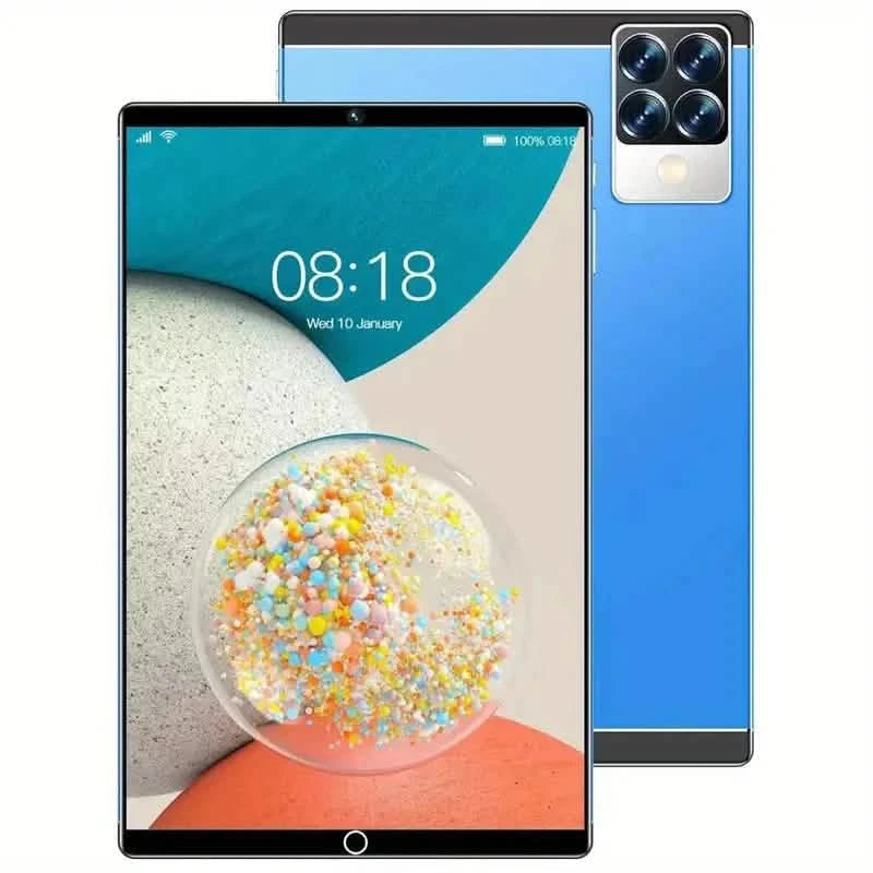 10.1-Inch Smart 5G Tablet - Dual SIM Card Slots, 8GB RAM, 256GB Storage, 24MP+48MP Camera + More Tablets Blue - DailySale