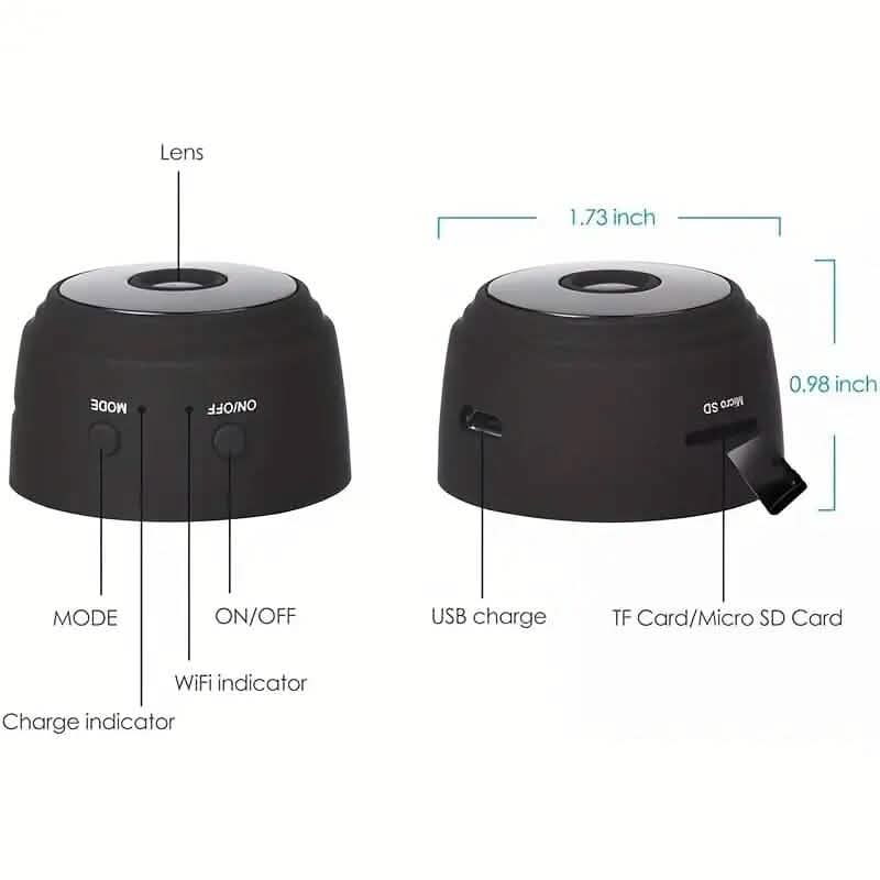 1080P Mini Wireless 2.4G Surveillance Hidden Camera Smart Home & Security - DailySale