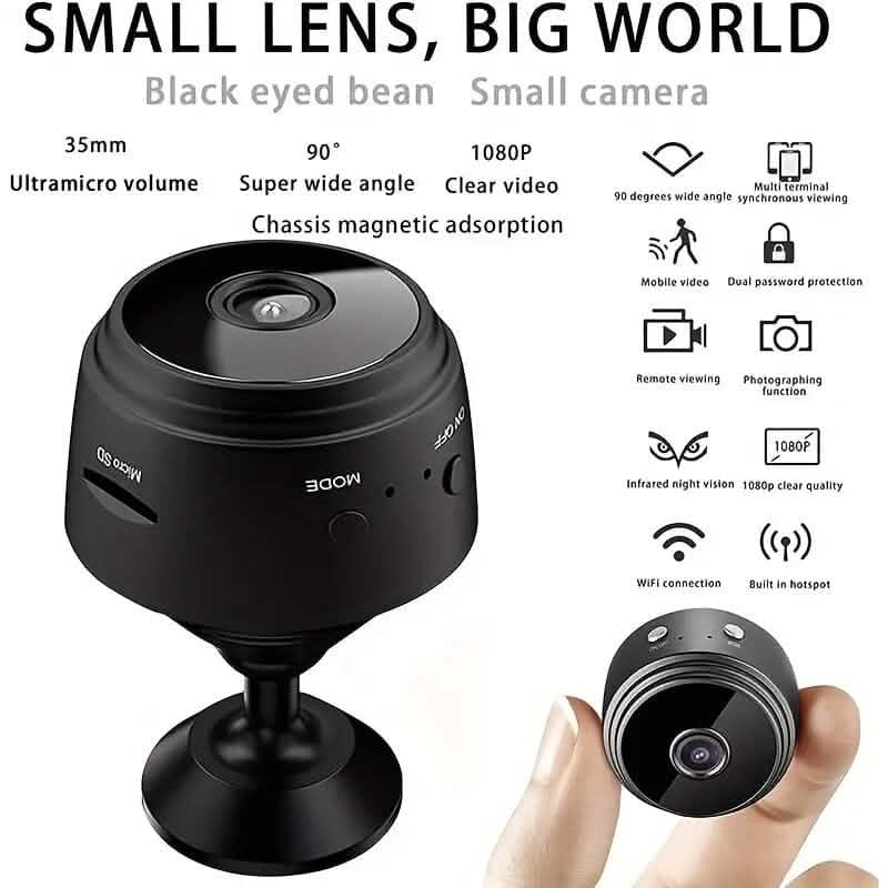 1080P Mini Wireless 2.4G Surveillance Hidden Camera Smart Home & Security - DailySale