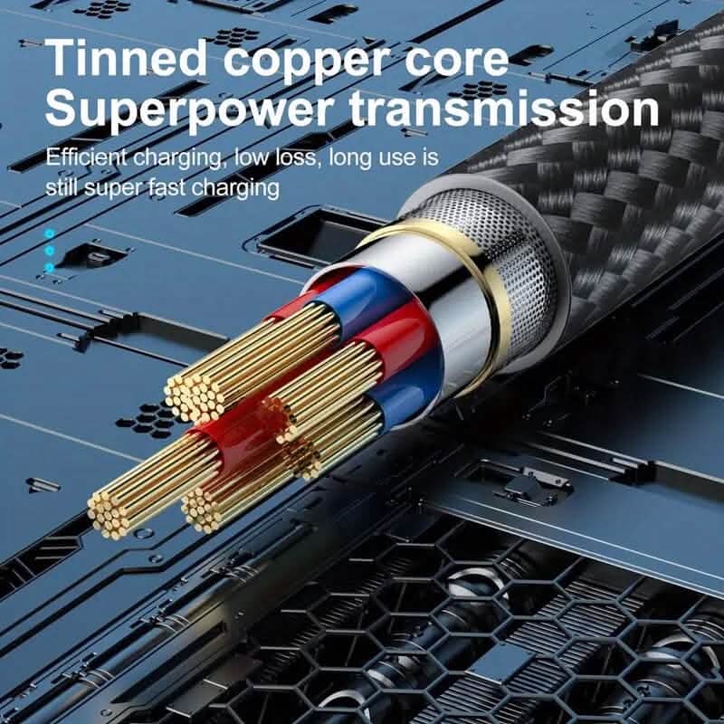 10Ft LED Fast Charging Type C Cable with High-Speed LED Indicator Mobile Accessories - DailySale