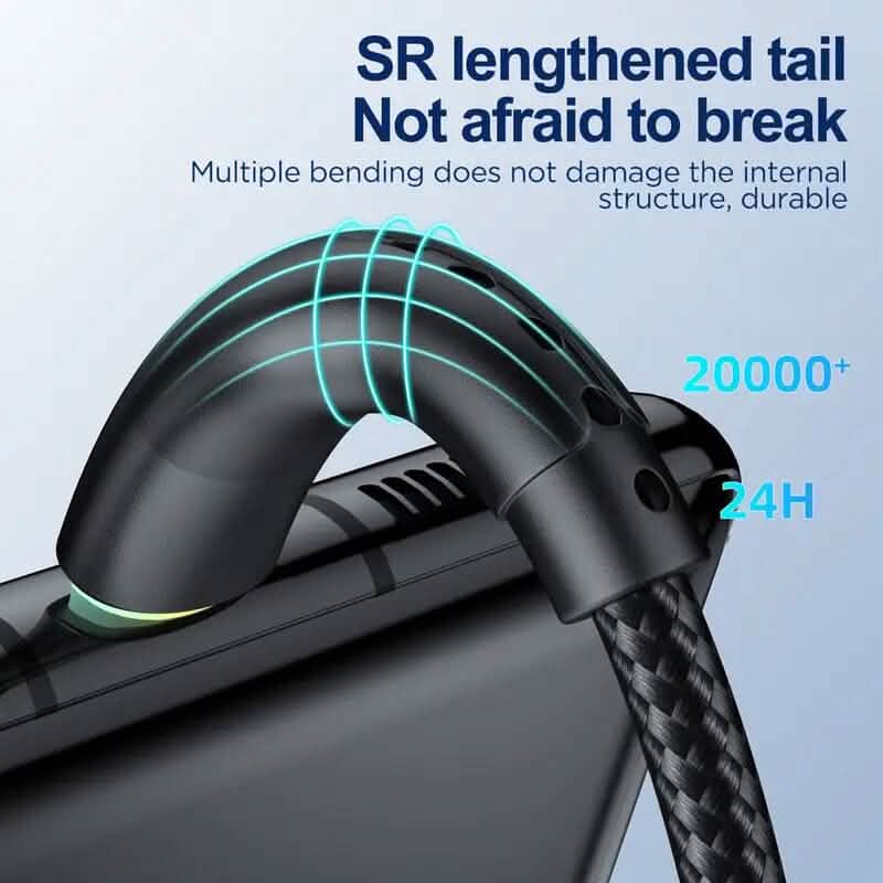 10Ft LED Fast Charging Type C Cable with High-Speed LED Indicator Mobile Accessories - DailySale