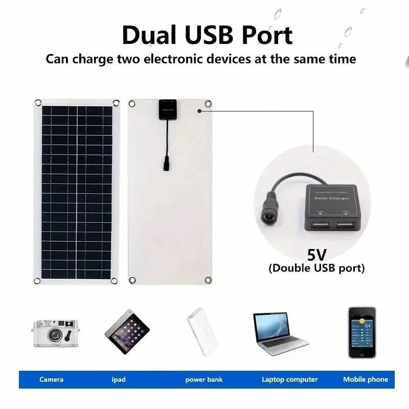 10W Solar Panel 18V Solar Cell 60A&100A Controller Solar Panels Batteries & Power Accessories - DailySale