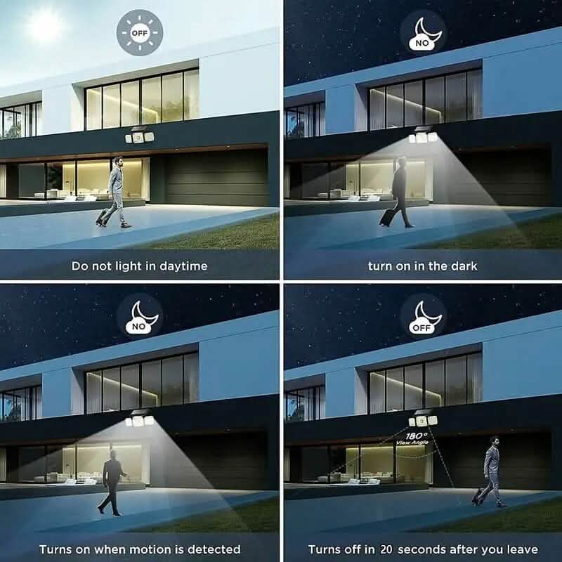 112 LED Solar Motion Sensor Lights Outdoor Lighting - DailySale