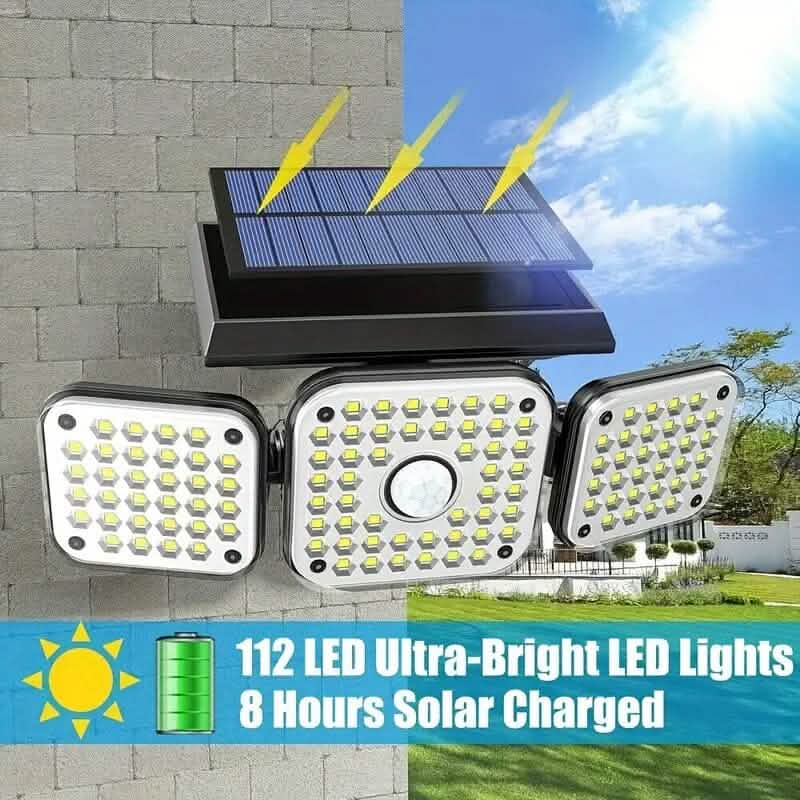 112 LED Solar Motion Sensor Lights Outdoor Lighting - DailySale