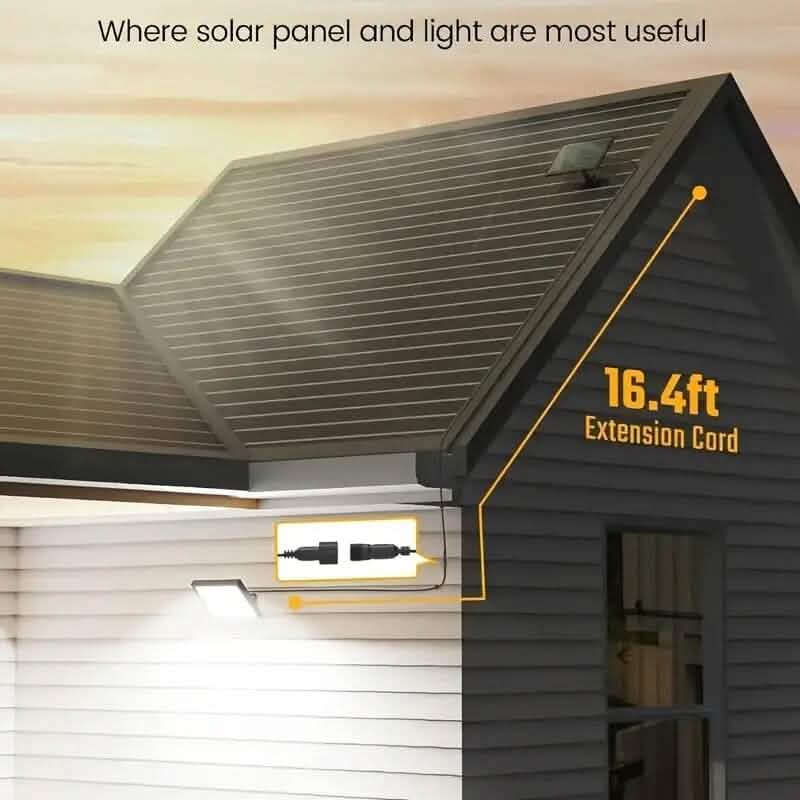 113 LED Cool White Floodlights Solar Motion Sensor Lights Outdoor Lighting - DailySale
