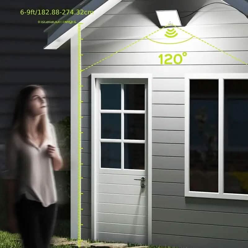 113 LED Cool White Floodlights Solar Motion Sensor Lights Outdoor Lighting - DailySale