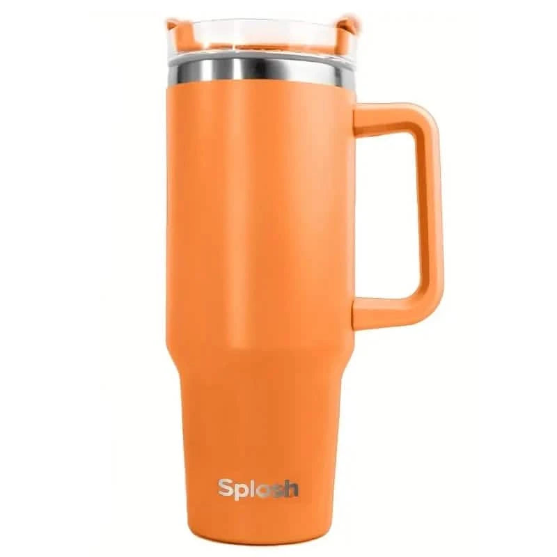 1180ml/40oz Multi-Color Travel Tumbler with Spill-Proof Lid Sports & Outdoors Orange - DailySale