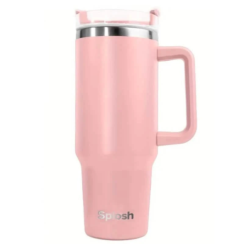 1180ml/40oz Multi-Color Travel Tumbler with Spill-Proof Lid Sports & Outdoors Pink - DailySale