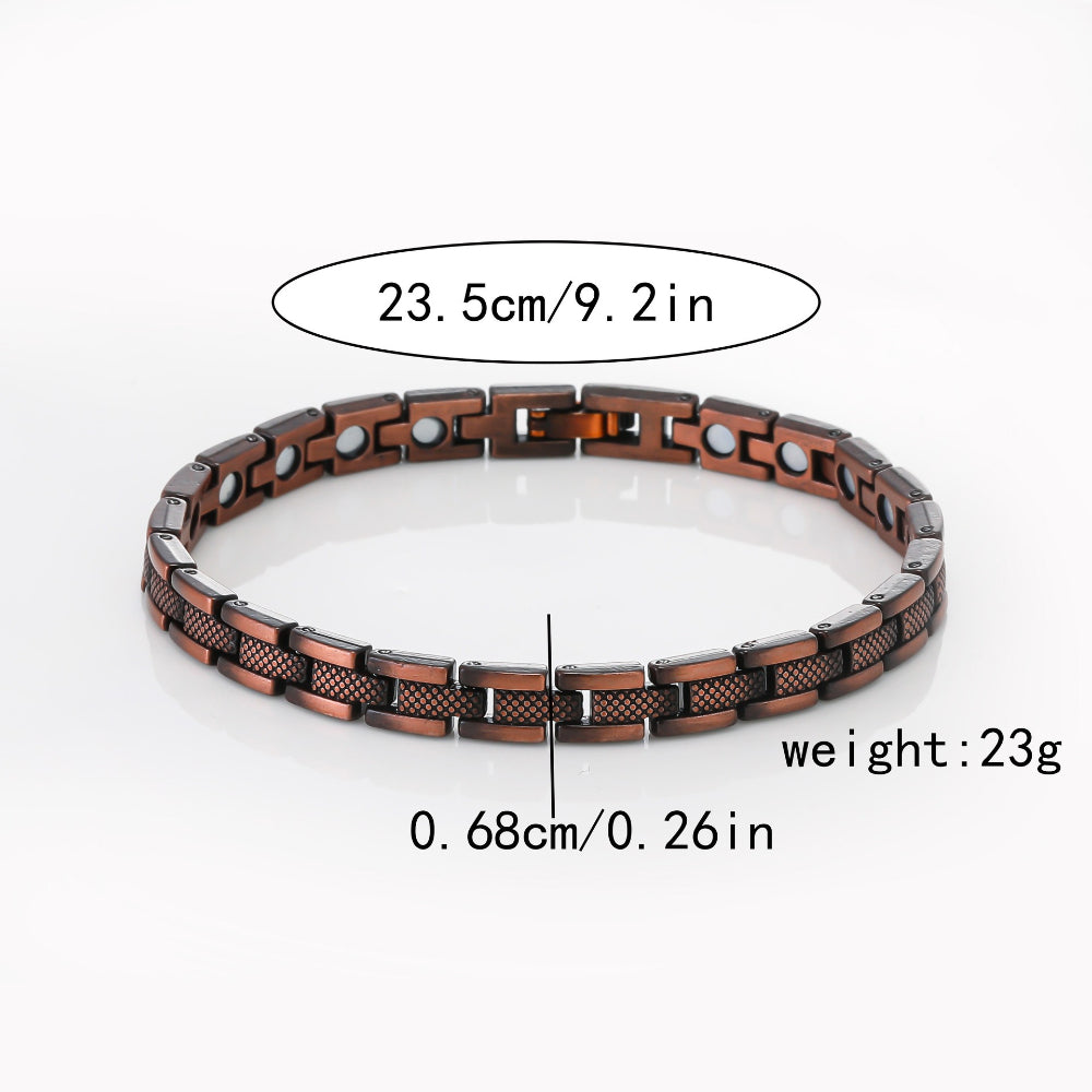 Bracelet dimensions: 23.5cm long, 0.68cm wide, 23g