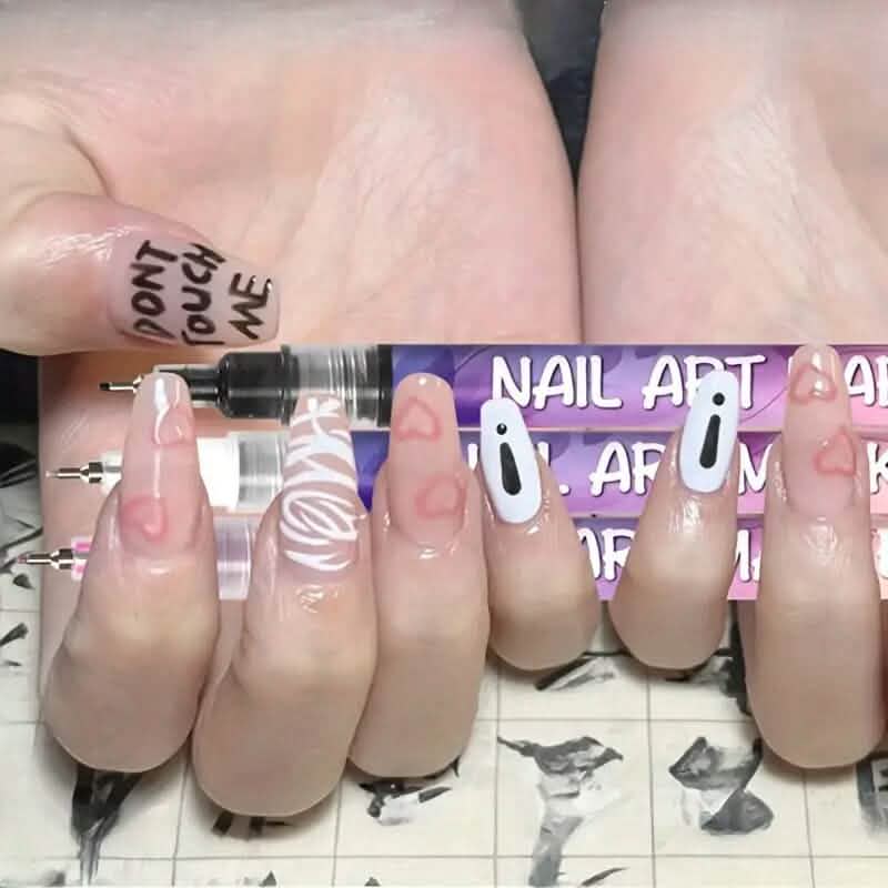 12-Color Nail Art Pen Set Quick Dry Acrylic Paint Markers Beauty & Personal Care - DailySale