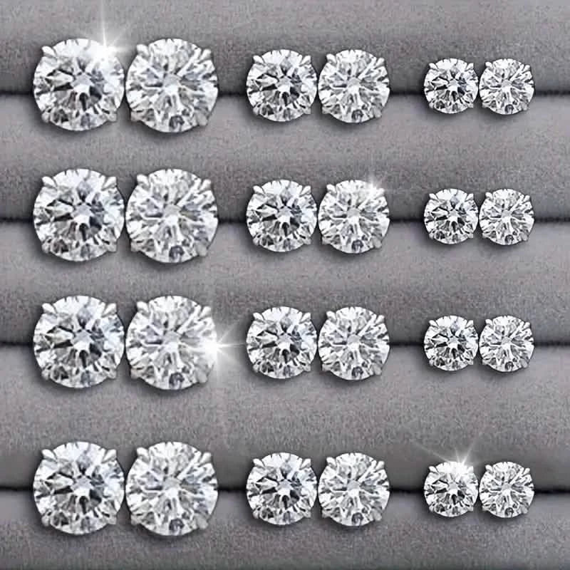 12-Pairs: Fashion Stainless Steel Stud Earrings Earrings - DailySale