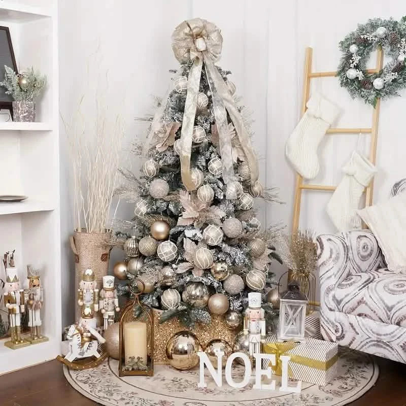 12-Piece Set: Large Sparkling Glittering Sequins Foam Ball Ornaments - Shatterproof Christmas Tree Decorations with Hanging Loop Holiday Decor & Apparel - DailySale