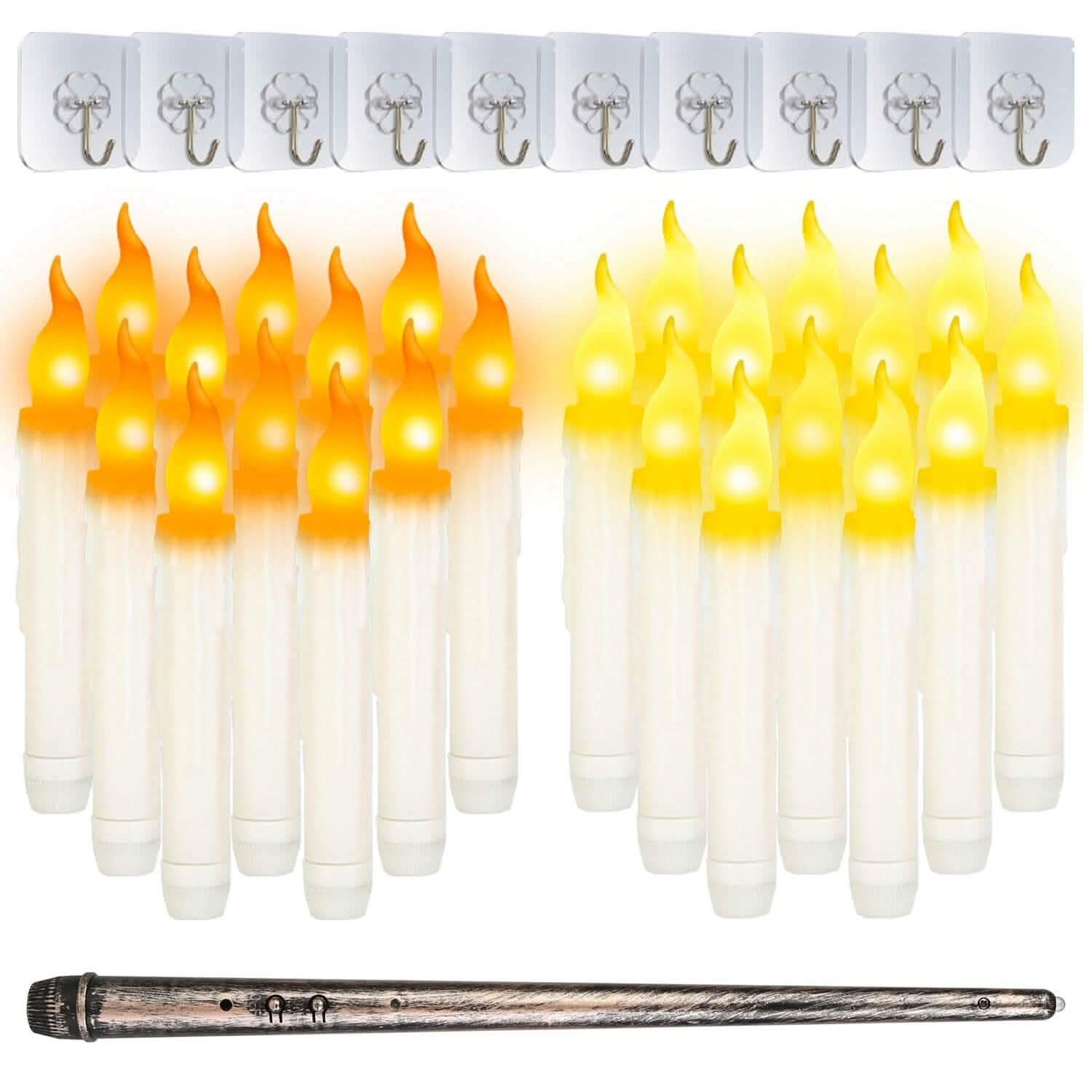 12-Pieces: Flameless LED Magic Floating Candles Holiday Decor & Apparel - DailySale