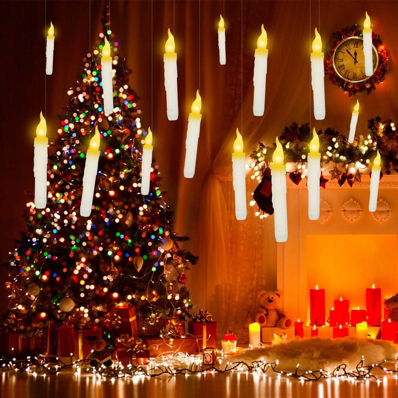 12-Pieces: Flameless LED Magic Floating Candles Holiday Decor & Apparel - DailySale