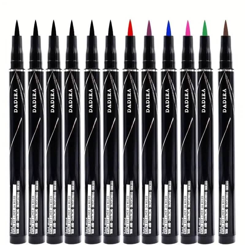 12-Pieces: Luxurious Waterproof Long-Wearing Liquid Eyeliner Set Beauty & Personal Care - DailySale