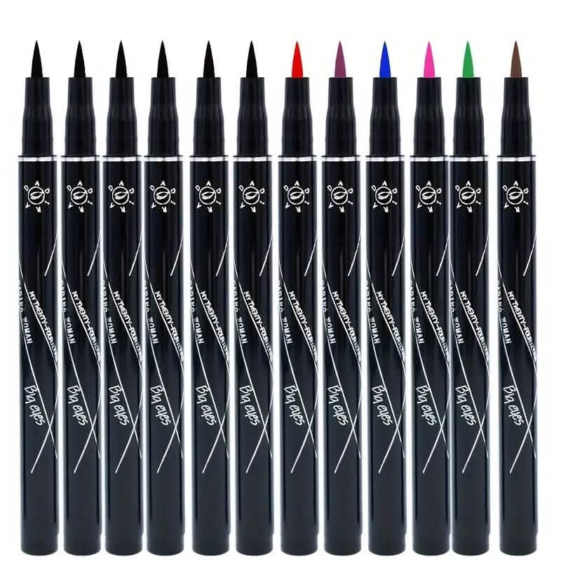 12-Pieces: Luxurious Waterproof Long-Wearing Liquid Eyeliner Set Beauty & Personal Care - DailySale