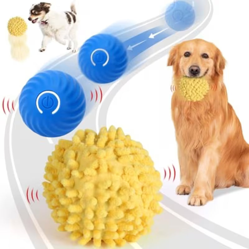 Smart Rolling & Bouncing Pet Ball – Motion-Activated