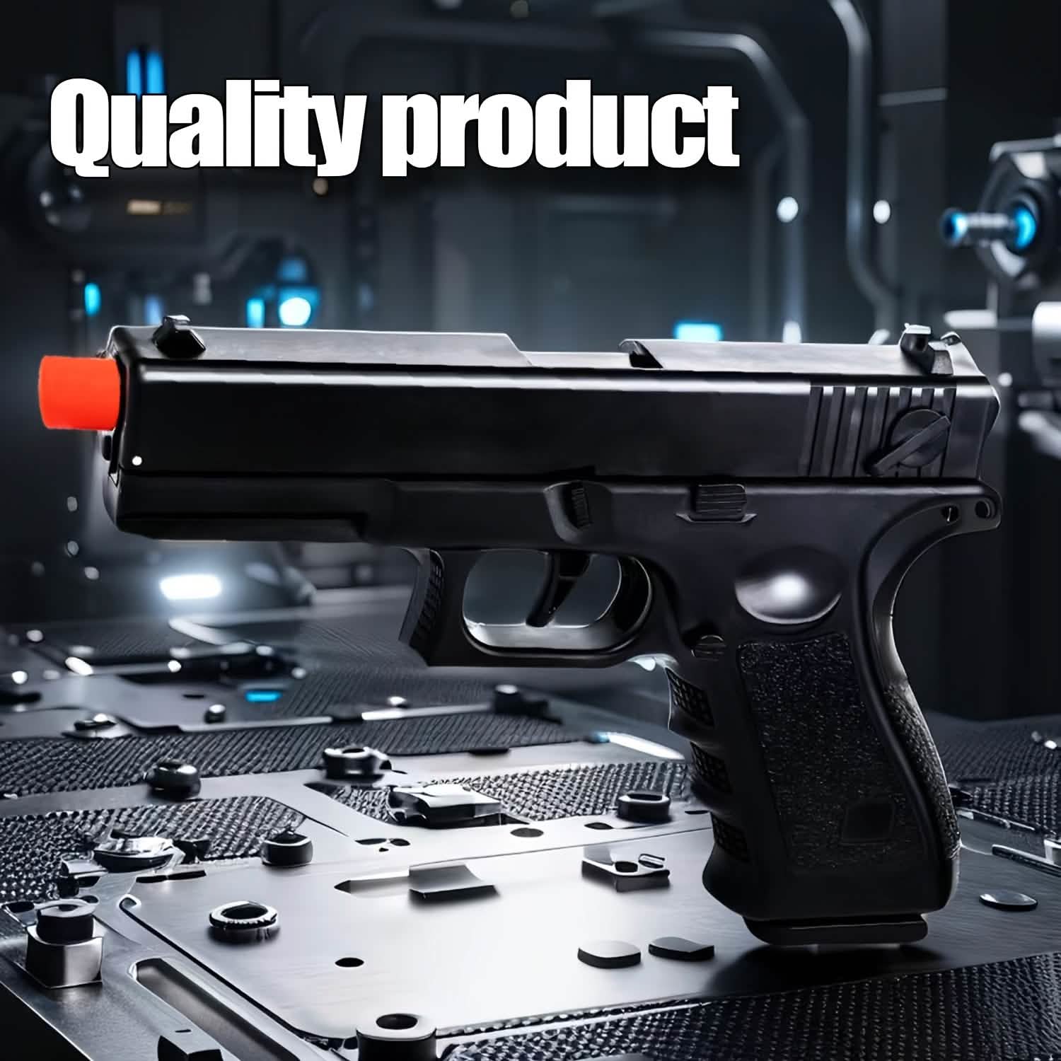 Semi-Automatic Foam Bullet Toy Pistol for Kids (8+)