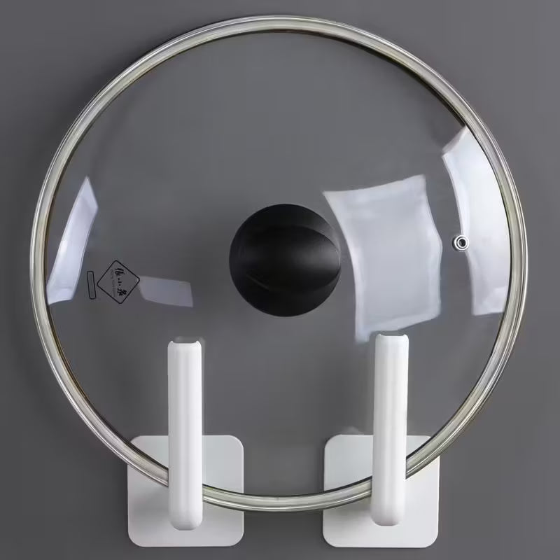 4-Pack: Adhesive Toilet Paper Holder, Wall Mount, White & Black