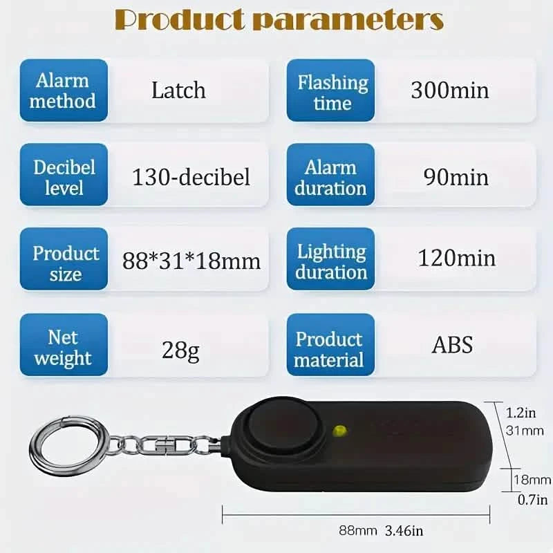 130dB Personal Security Alarm Smart Home & Security - DailySale