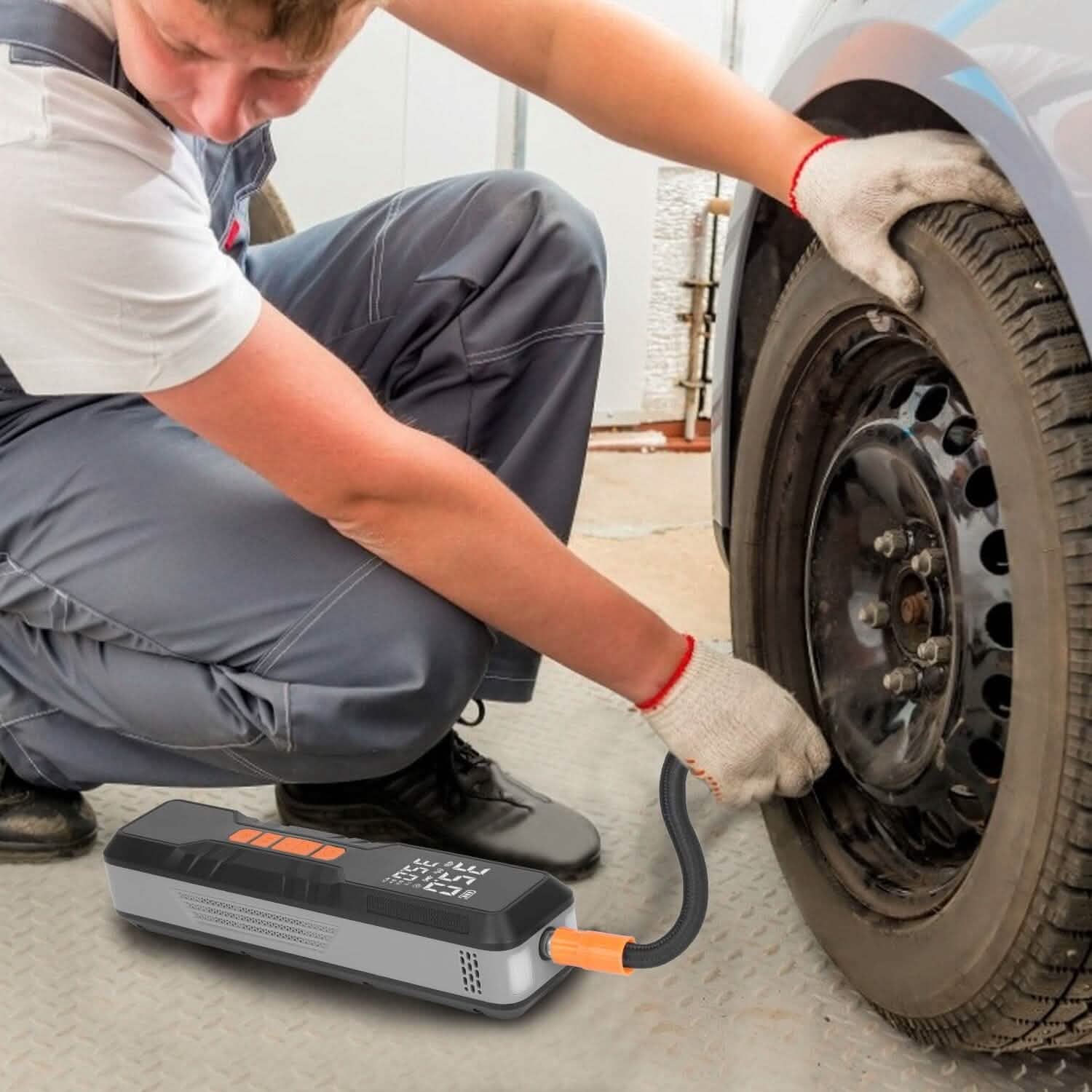 150 PSI Portable Tire Inflator Cordless Digital Air Compressor Automotive - DailySale