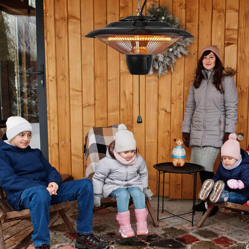 1500W Outdoor Hanging Patio Ultra-Quiet Electric Heating Lamp Garden & Patio - DailySale