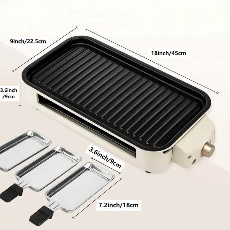 1500W Smokeless Electric Indoor Grill with Removable Non-Stick Plate Kitchen Appliances - DailySale