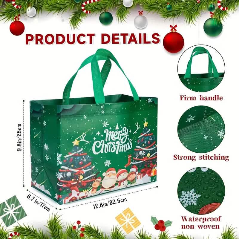 16-Pieces: Large Reusable Non-Woven Shopping Bags Bags & Travel - DailySale