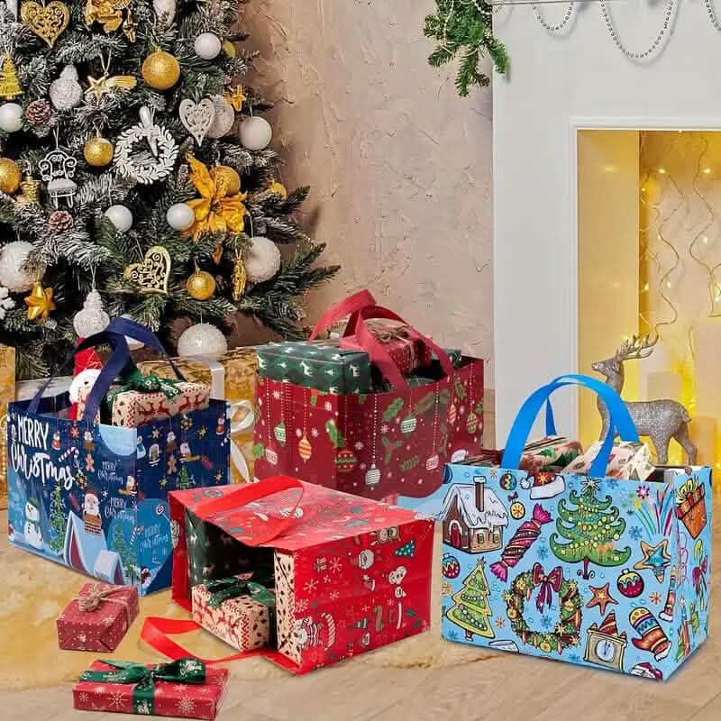 16-Pieces: Large Reusable Non-Woven Shopping Bags Bags & Travel - DailySale