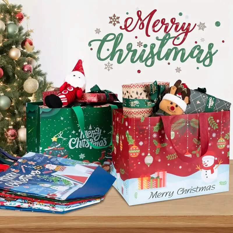 16-Pieces: Large Reusable Non-Woven Shopping Bags Bags & Travel - DailySale