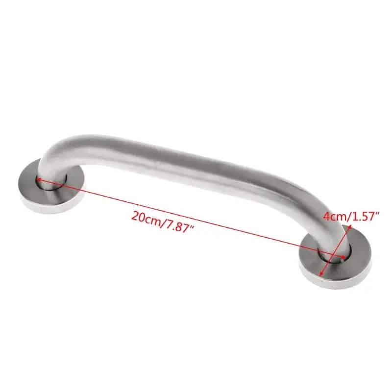Stainless Steel 20cm Bathroom Shower Grab Bar & Towel Rail