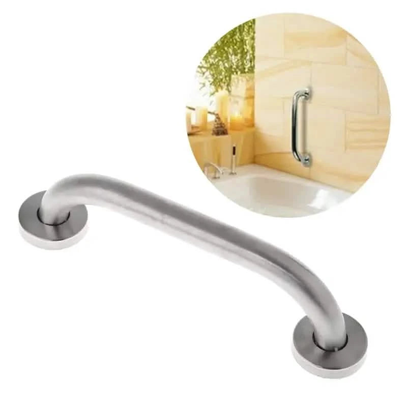 Stainless Steel 20cm Bathroom Shower Grab Bar & Towel Rail
