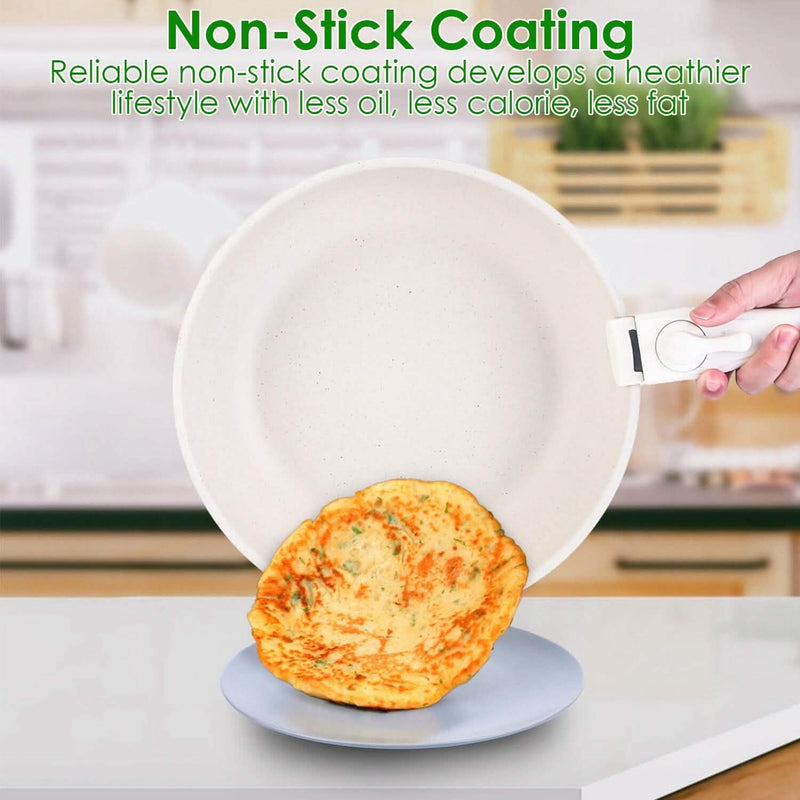 17-Pieces: Nonstick Cookware Set Induction Kitchen Pots and Pans Kitchen Tools & Gadgets - DailySale