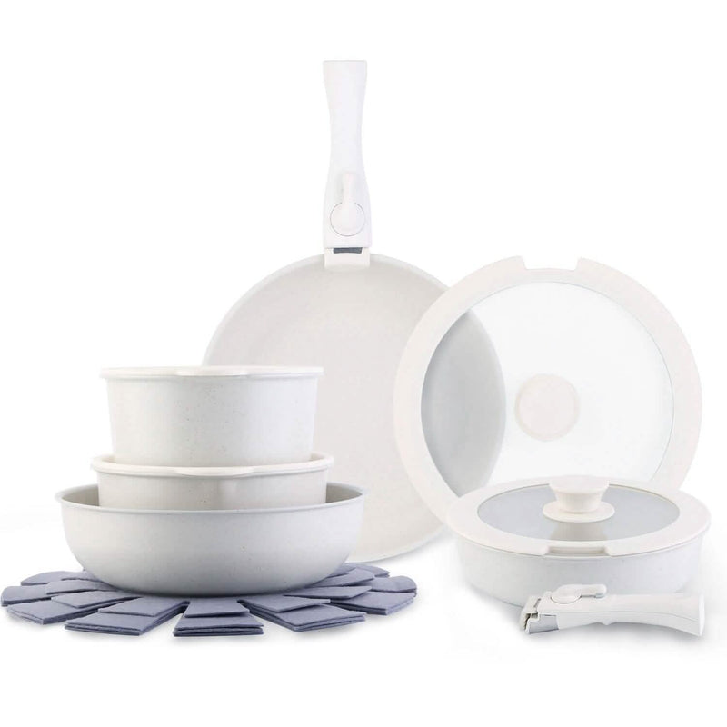 17-Pieces: Nonstick Cookware Set Induction Kitchen Pots and Pans Kitchen Tools & Gadgets - DailySale