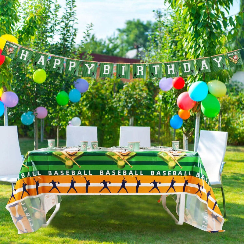 171-Pieces: Baseball Birthday Party Disposable Dinnerware Set Holiday Decor & Apparel - DailySale