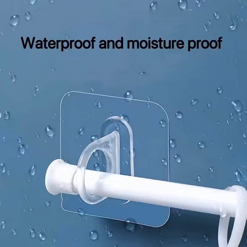 4-Pack Clear Adhesive Utility Hooks